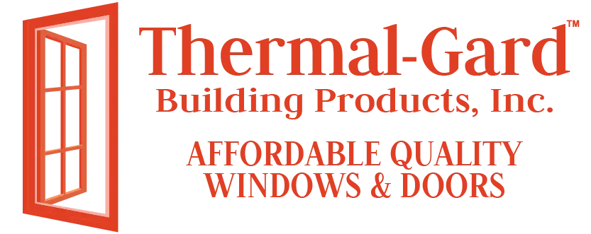 Thermal-Gard Building Products, Inc. logo with a red outlined window and the slogan 'Affordable Quality Windows & Doors'